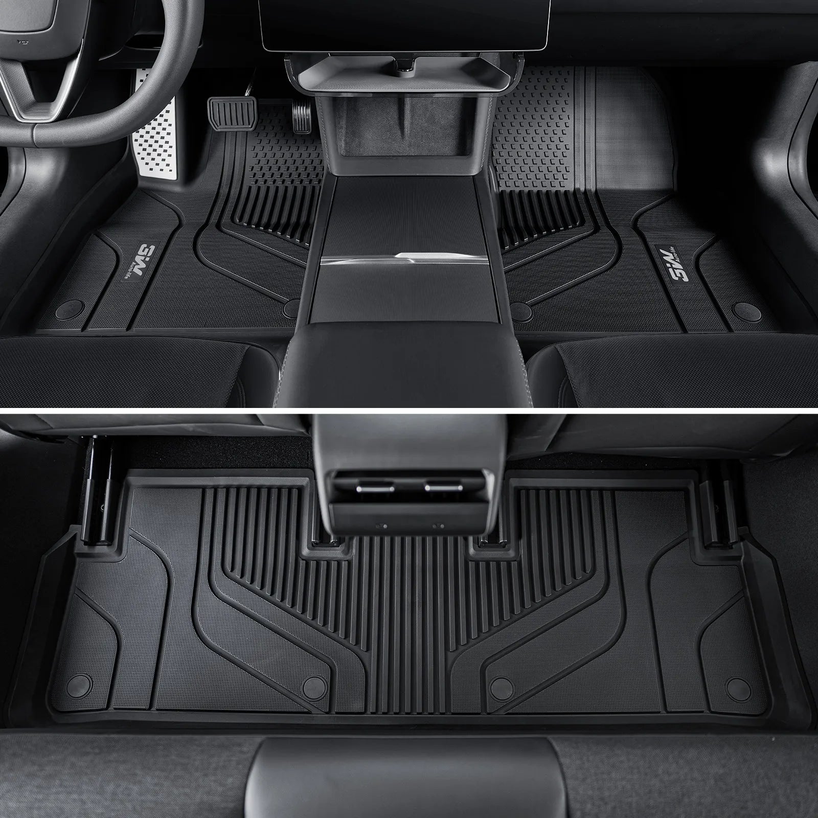 3W All Weather Auto Mats For Tesla Model 3 Highland 2024-2026 (Left Hand Drive)