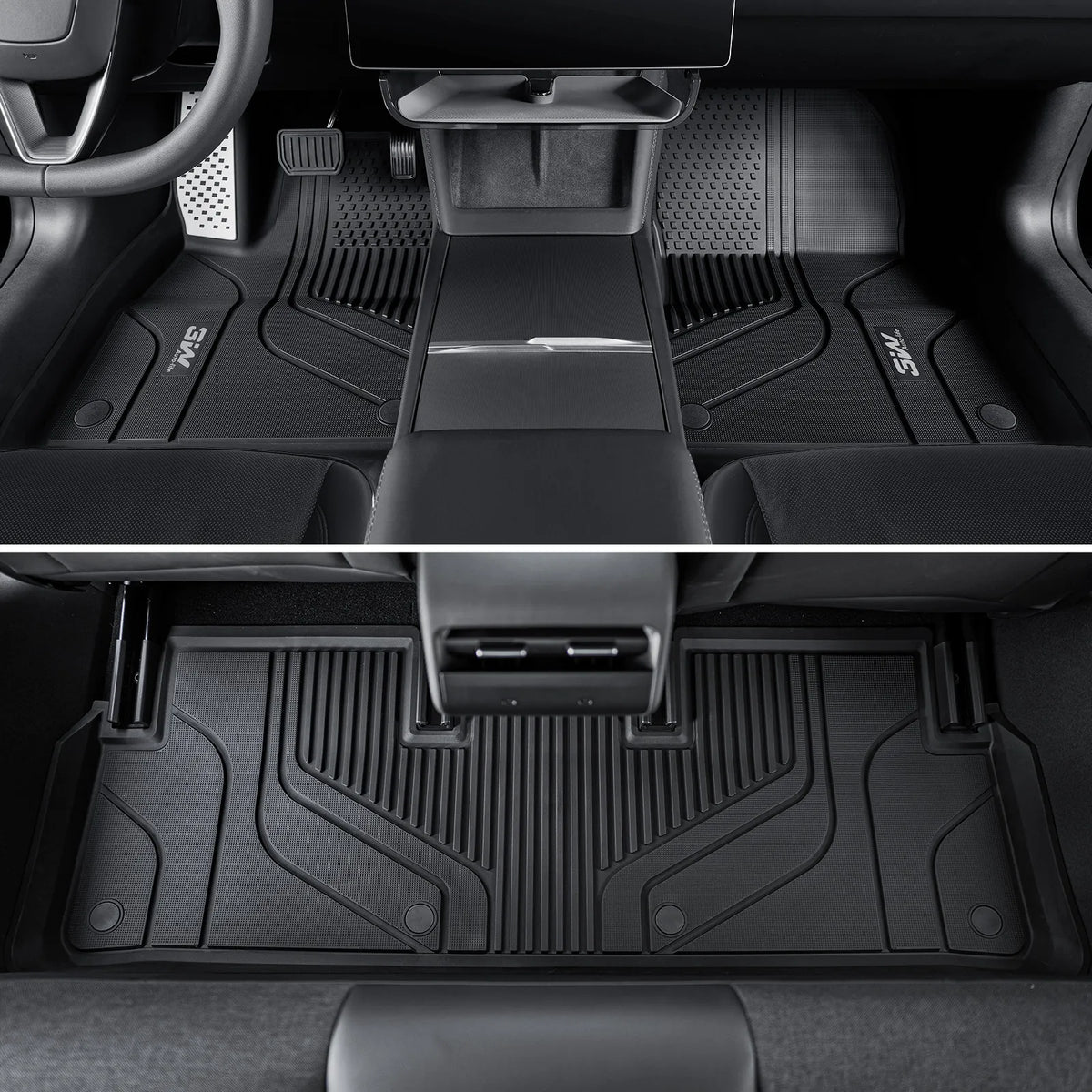 3W All Weather Auto Mats For Tesla Model 3 Highland 2024-2026 (Left Hand Drive)