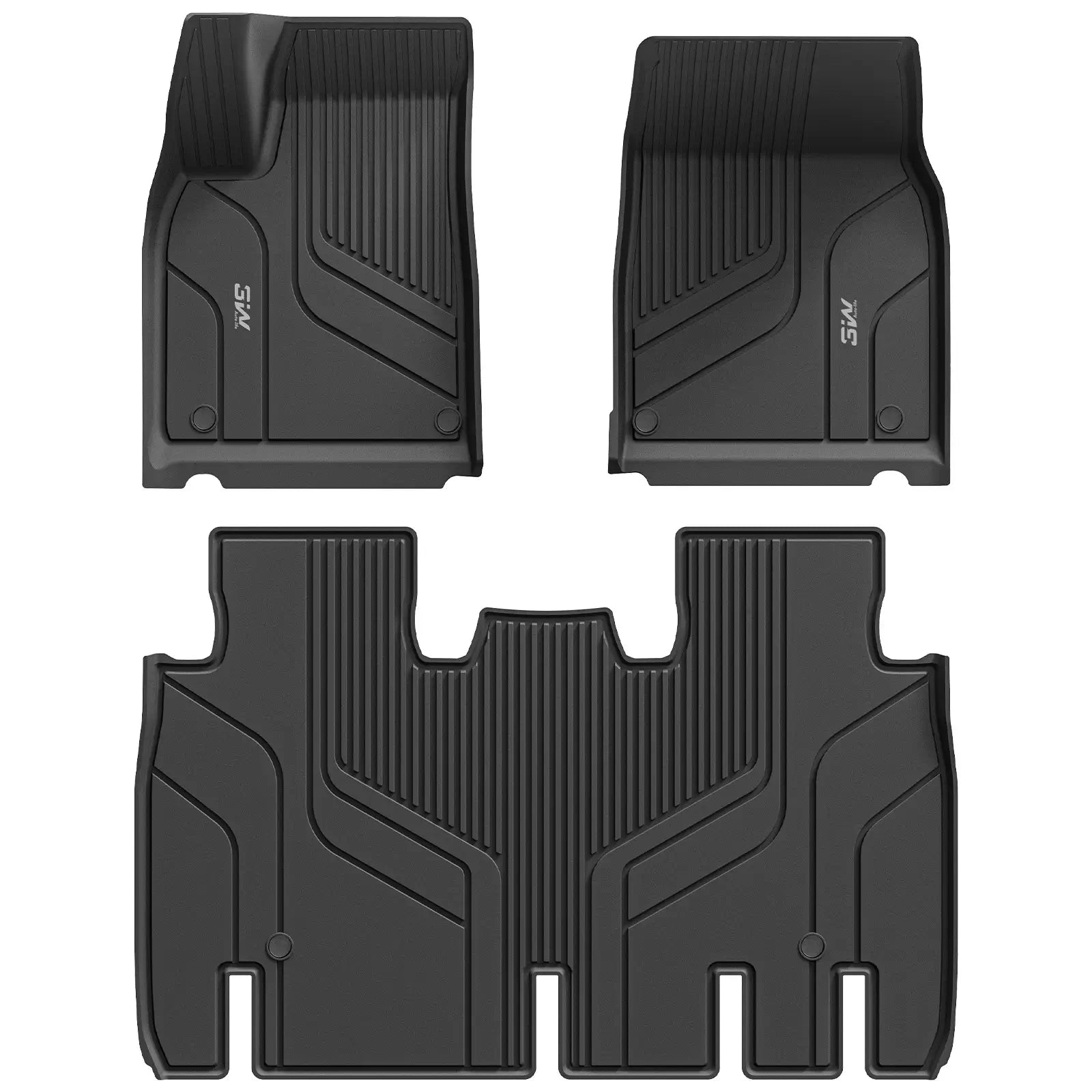 3W All Weather Car Mats For Tesla Model X 2022-2026 LHD