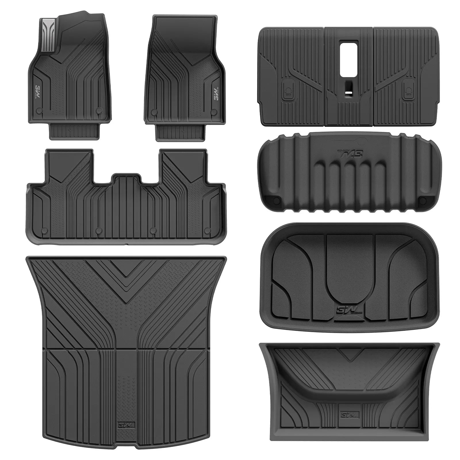 3W All Weather Car Mats For Tesla Model Y Standard / Propulsion (France) 2026 (Left Hand Drive)