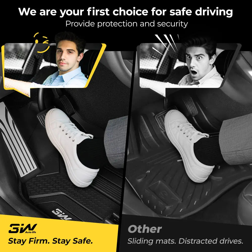 3W All Weather Car Floor Mats For Tesla Model Y Juniper 2025-2026 LHD【Pro Version】