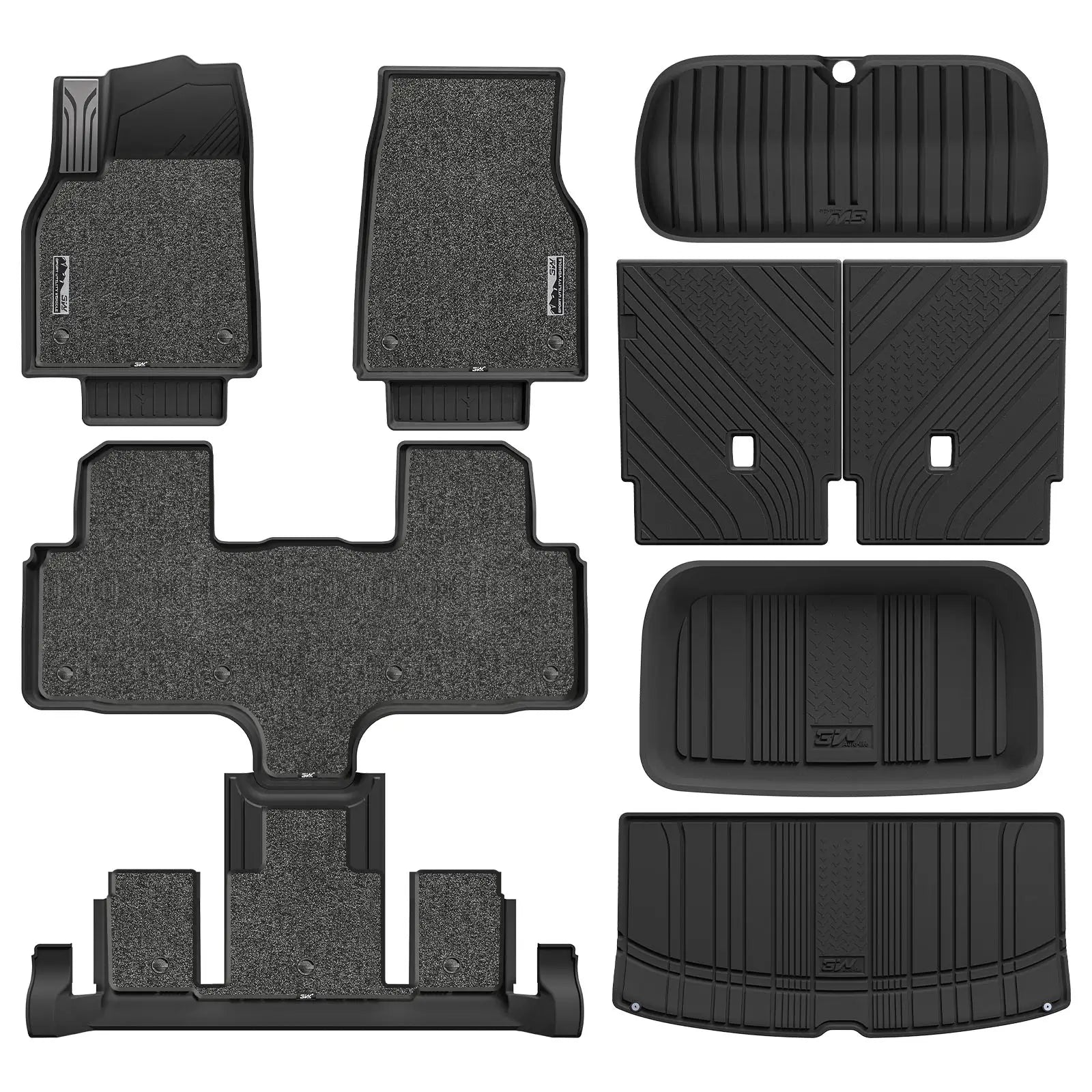 3W All Weather Car Mats For Tesla Model Y L 2026 LHD