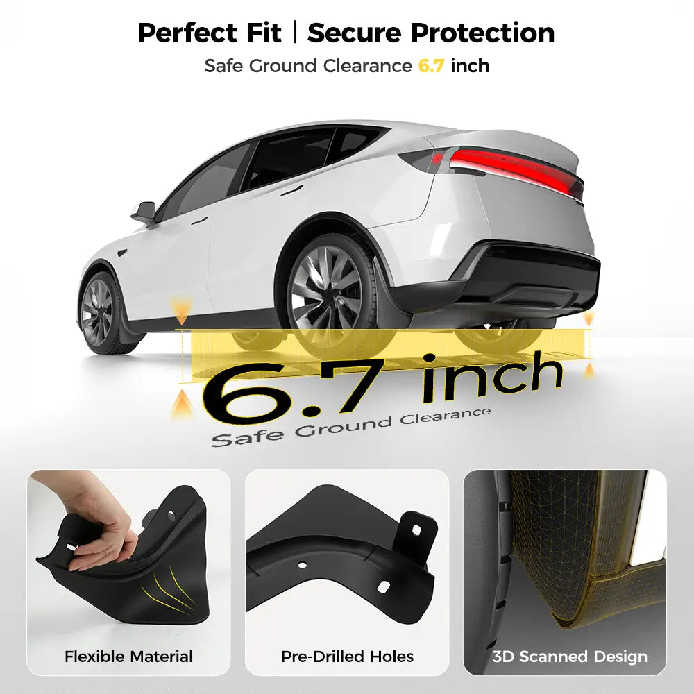 Mud Flaps For Tesla Model Y Juniper/Premium 2025-2026 (4pcs)