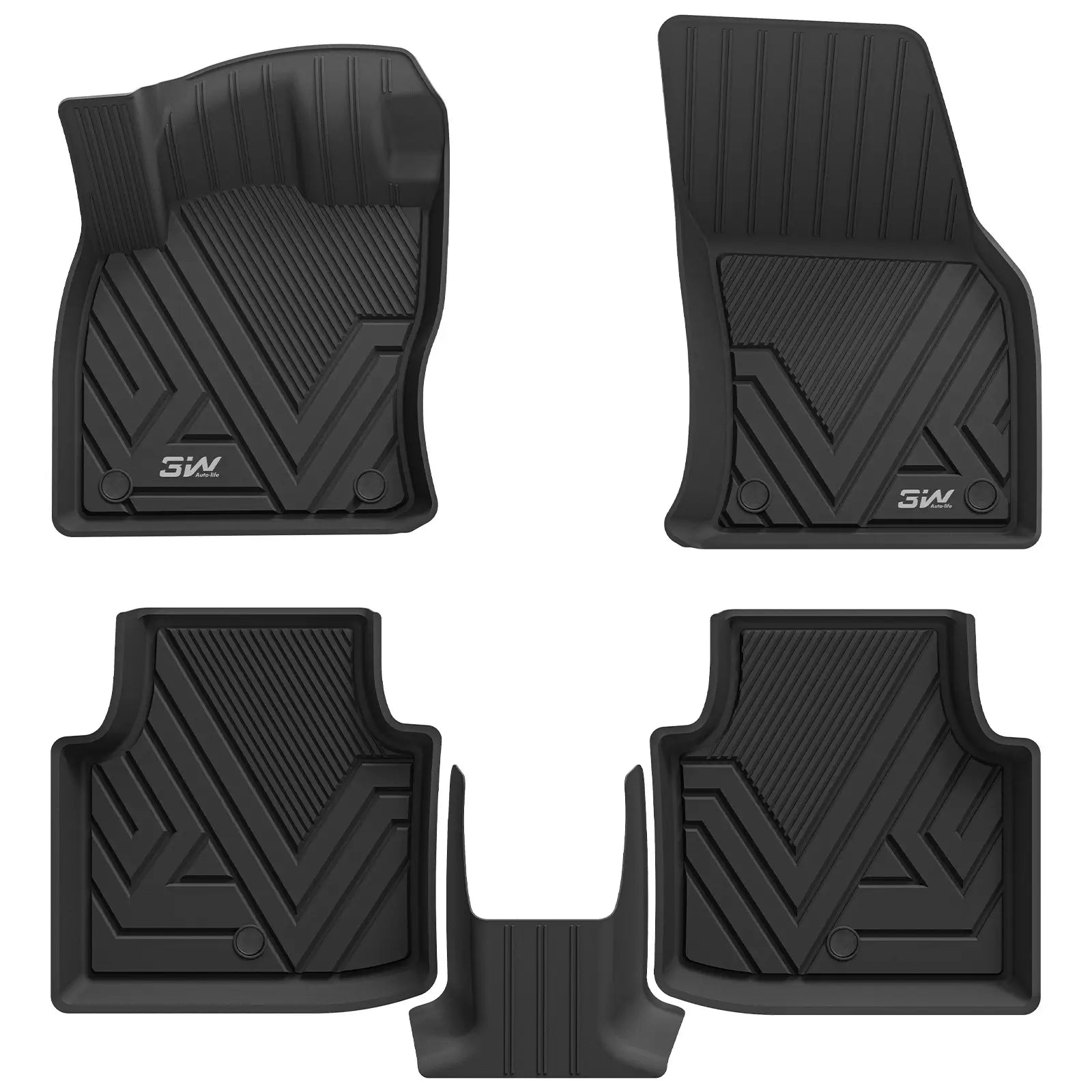 3W All Weather Car Mats for Skoda Superb 2016-2025 (Left Hand Drive)