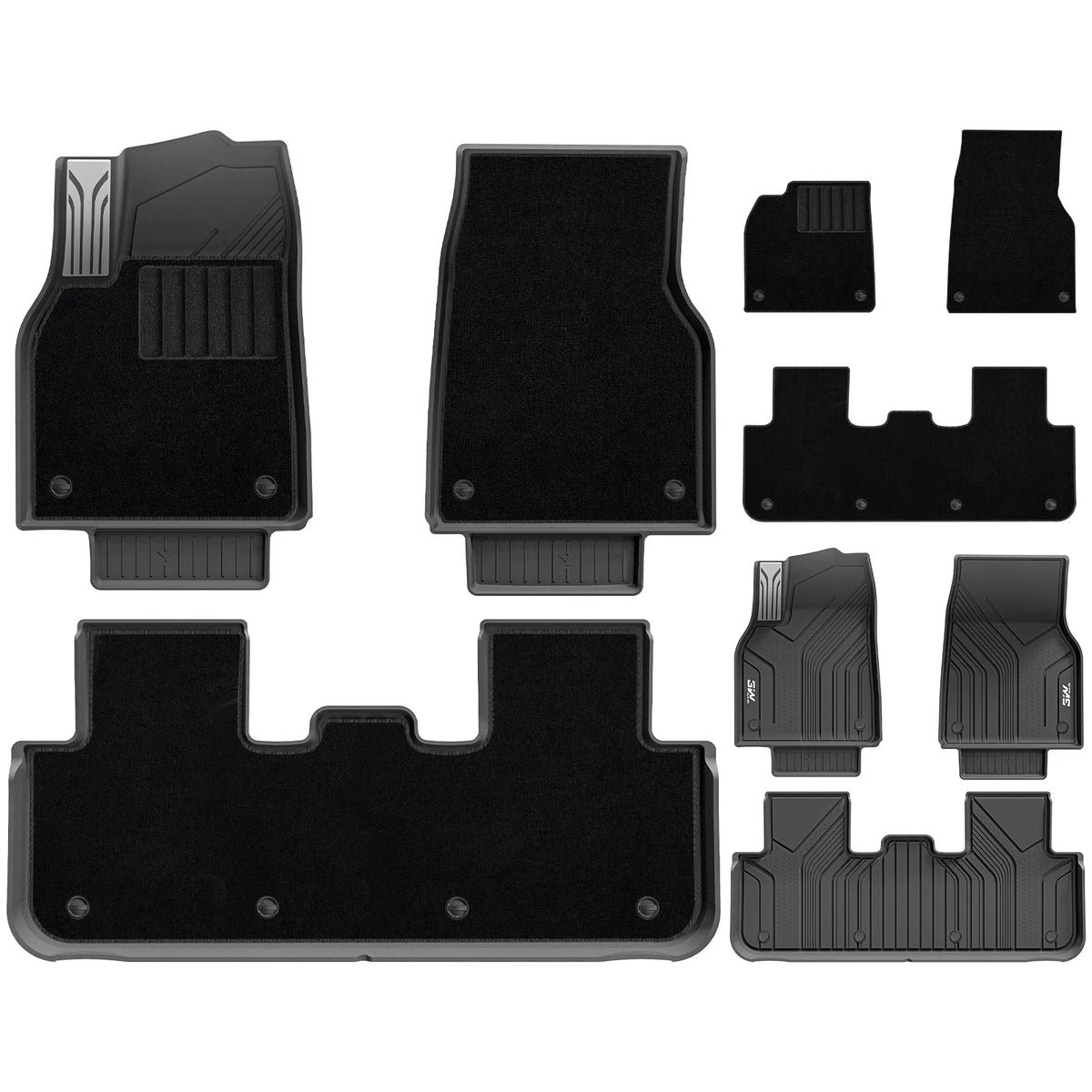 3W All Weather Car Floor Mats For Tesla Model Y Juniper/Premium/Performance 2025-2027 (Left Hand Drive)【Pro Version】