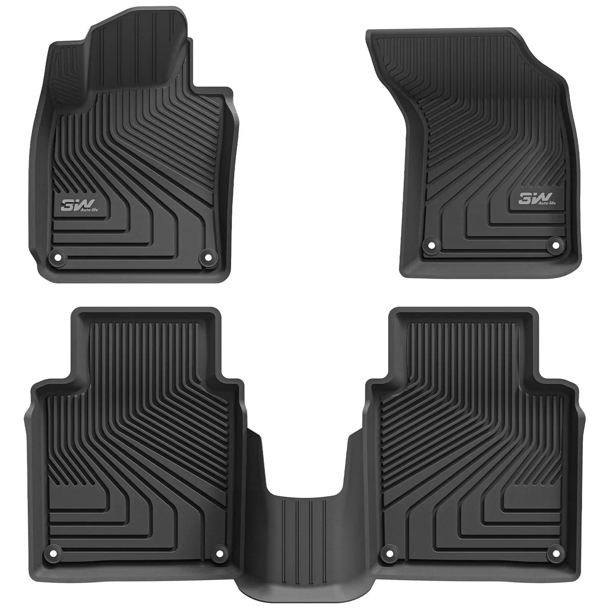 3W All Weather Car Mats for Volvo S90 2017-2026 (Left Hand Drive)