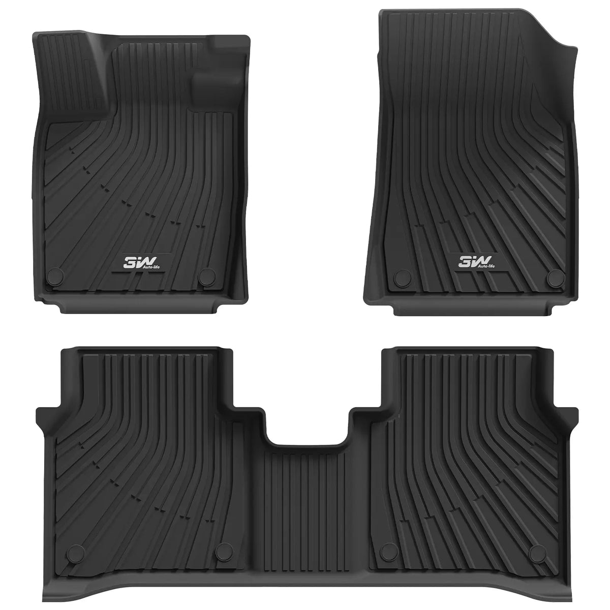 3W All Weather Car Mats for Volkswagen ID.7 (Fastback/Sedan) / Tourer (Wagon/Estate) 2024-2026 (Left Hand Drive)