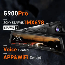 WOLFBOX G900Pro Touch Screen Rear View Mirror Dash Cam