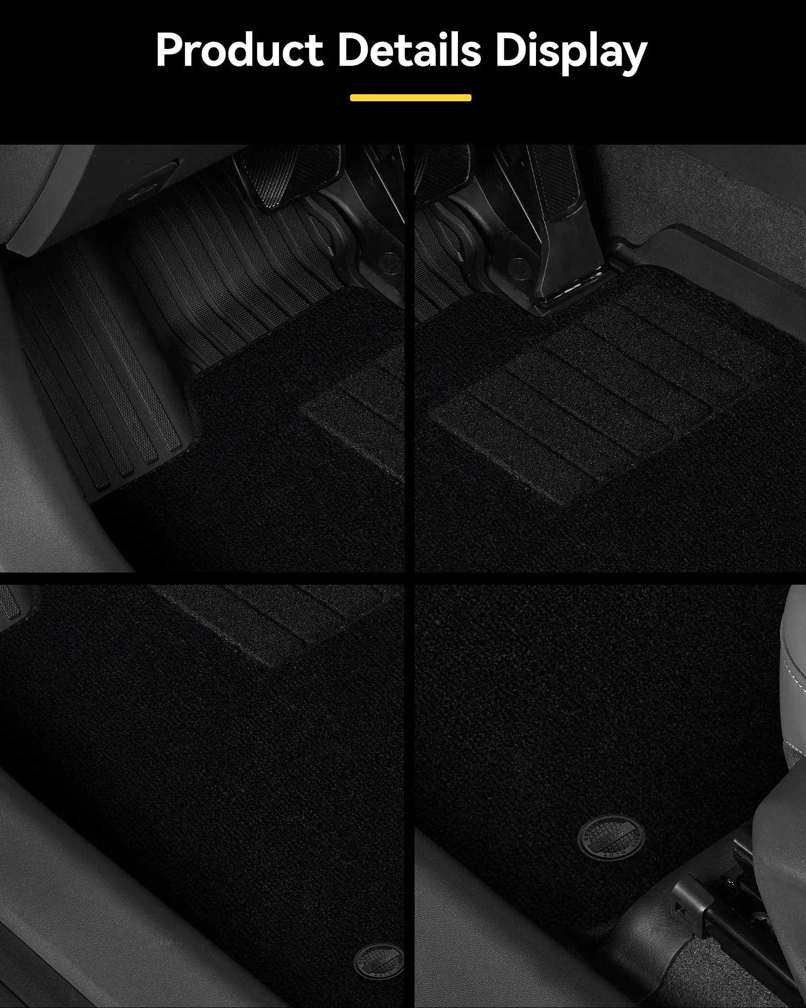 3W All Weather Car Mats for Xpeng P7+ 2024-2027 (Left Hand Drive)